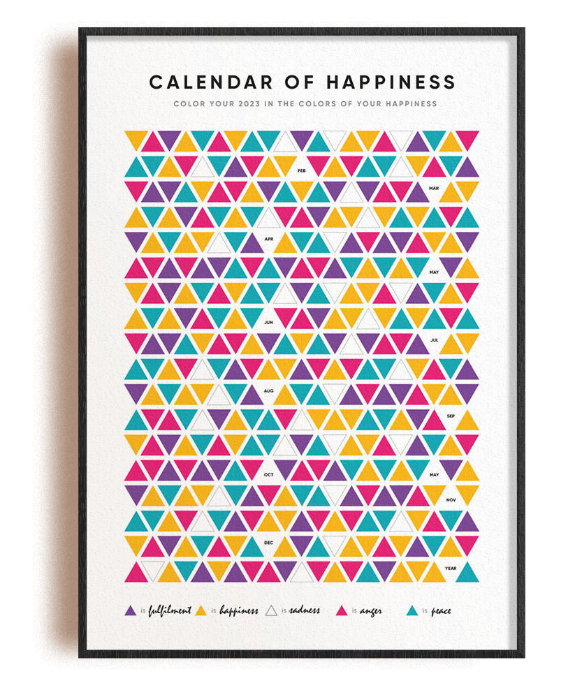 Calendar of Happiness The Perfect Guide To A Happier You